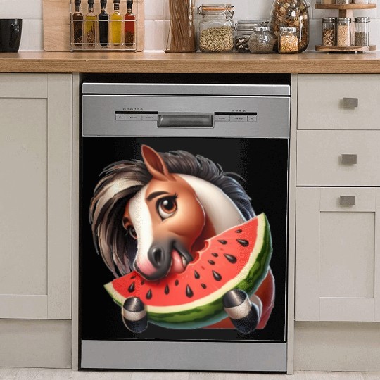 Horses Horse Lover Farmer Melon Summer Dish Washer Covers
