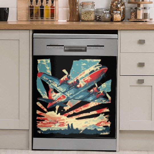 aircraft, weapon, war, yankee lady, b 17 Dish Washer Covers