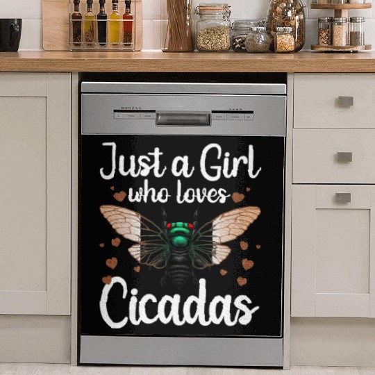 Cicadas Art Insect Lover Cicada Dish Washer Covers