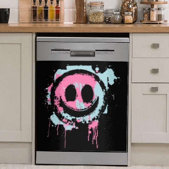 Graffiti Smiley Face - Urban Street Art Dish Washer Covers