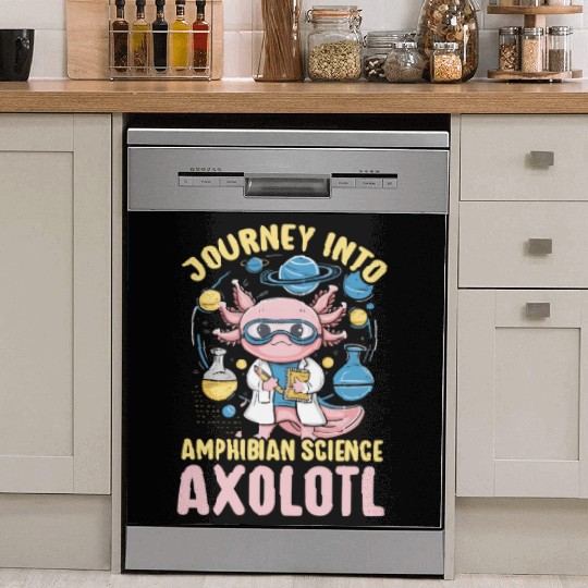 Axolotl Science Teacher Mexican Salamander Dish Washer Covers