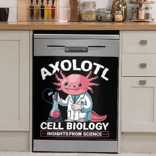 Axolotl Science Teacher Mexican Salamander Dish Washer Covers