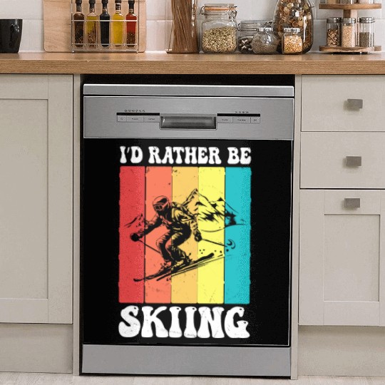 I d Rather Be Skiing Dish Washer Covers