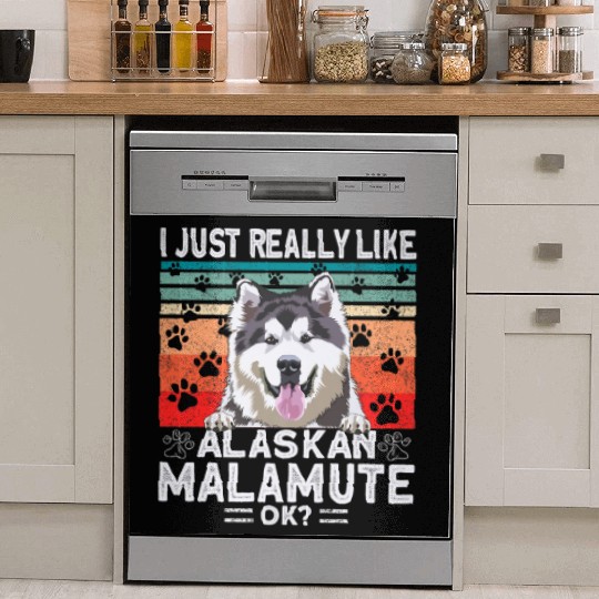 Dog Clothing Alaskan Malamute Premium Dish Washer Covers