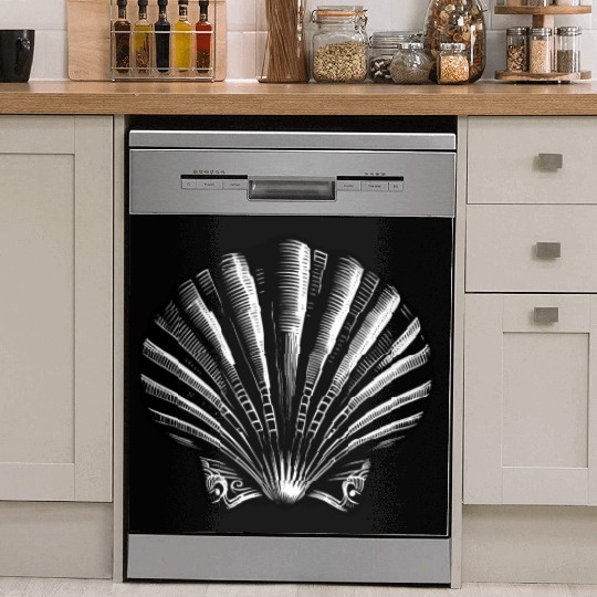 Scallop shell, symbolic of the Way of St. James Dish Washer Covers
