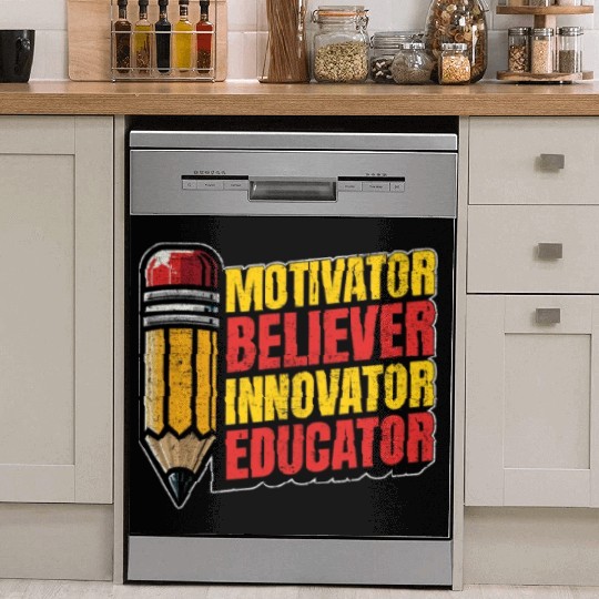 Literature Teacher Motivator Believer Bookworm Dish Washer Covers
