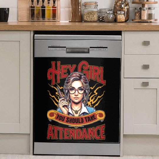 Literature Teacher Hey Girl You Should Bookworm Dish Washer Covers
