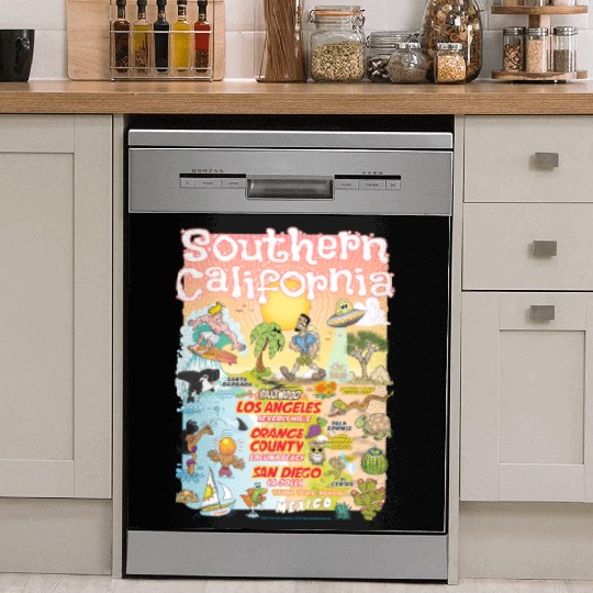 Southern California Paradise Dish Washer Covers