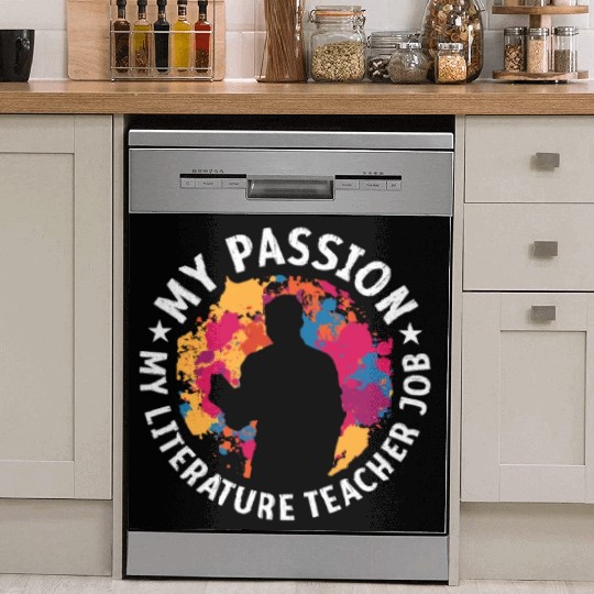 Literature Teacher My Passion My Bookish Educator Dish Washer Covers
