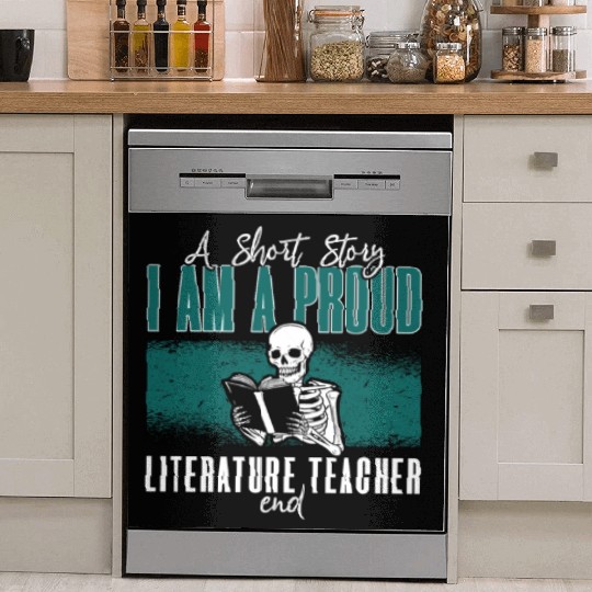 Literature Teacher A Short Story I Am A Librarian Dish Washer Covers