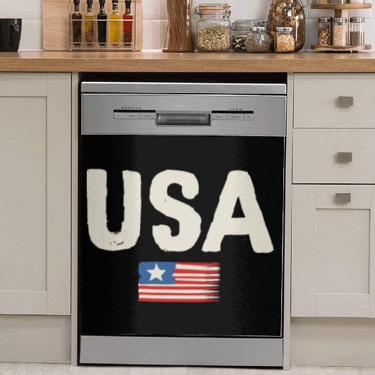 Usa flag Dish Washer Covers