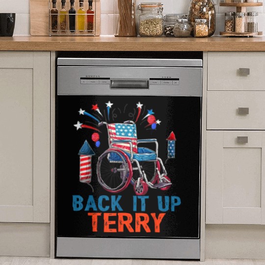 Back Terry Fireworks 4th July Dish Washer Covers