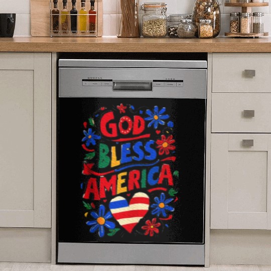 God Bless America Dish Washer Covers