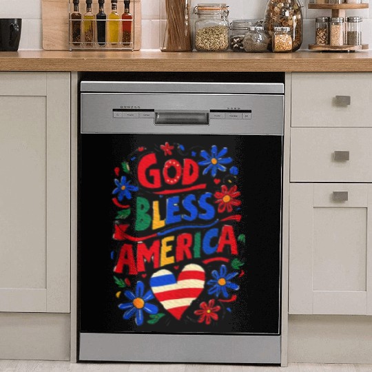 God Bless America Dish Washer Covers