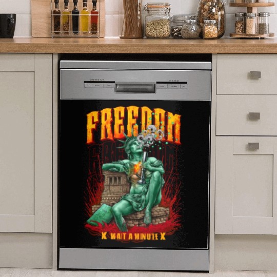 statue of liberty smoking #1 Dish Washer Covers