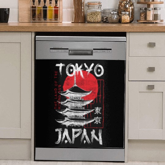 Tokyo City Manga Japanese Dish Washer Covers
