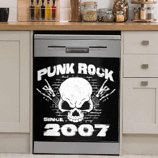 Punk Rock Since 2007 - Skull Rock Hands 17th Dish Washer Covers