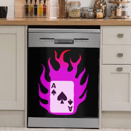 Flaming Card - X-men Dish Washer Covers