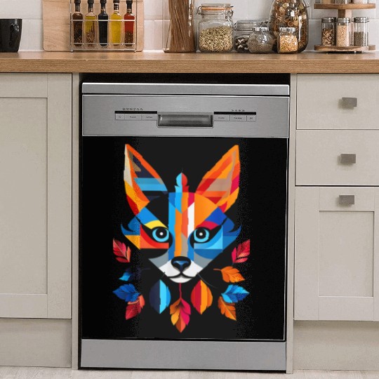 Fox Animal Graphic Artwork Dish Washer Covers