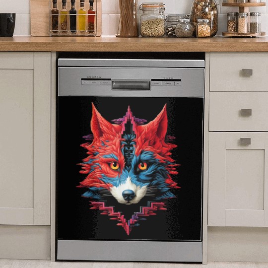 Fox Animal Zoo Illustration Dish Washer Covers
