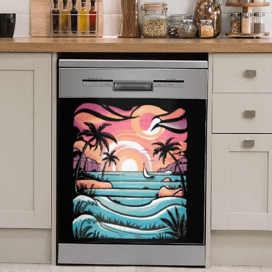 Azure Embrace Mediterranean Dreamscapes Dish Washer Covers