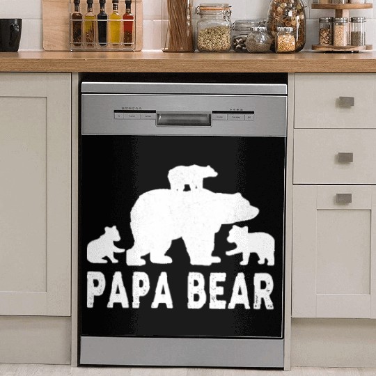 Papa Bear Fathers Day 3 Cubs Kid Dish Washer Covers