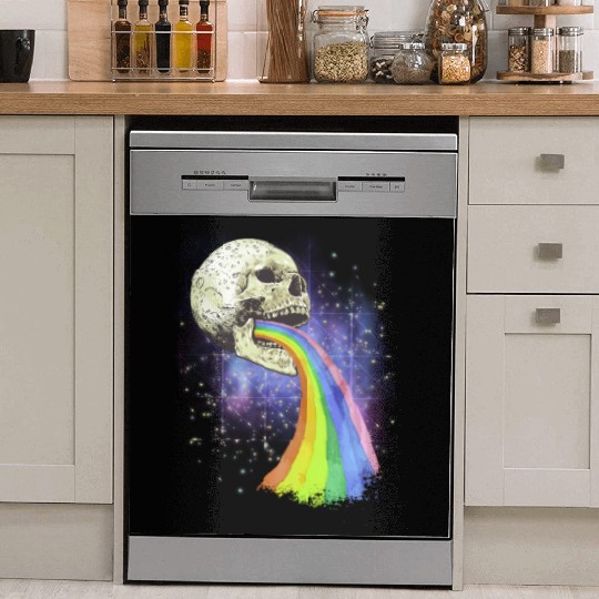 Goth Rock Satan Unicorn Festivals Death Metal Dish Washer Covers