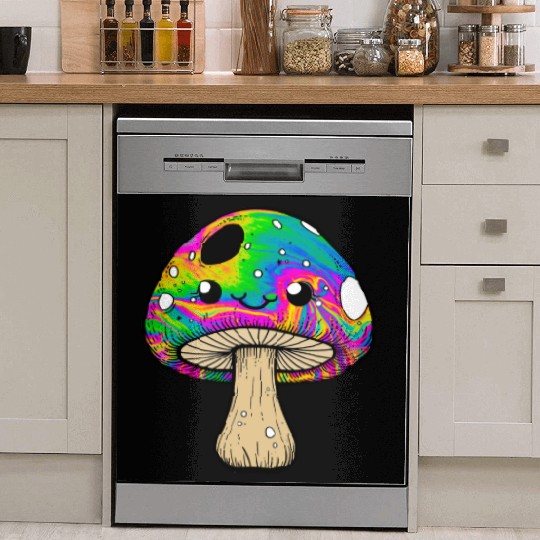 psychedelic Kawaii Mushroon Dish Washer Covers