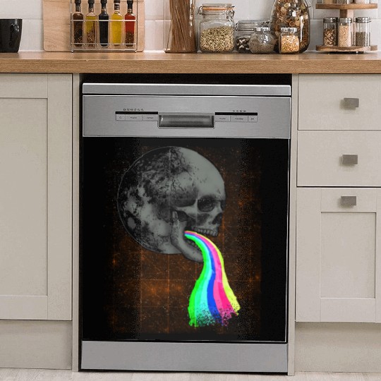 Goth Rock Satan Unicorn Festivals Death Metal Dish Washer Covers