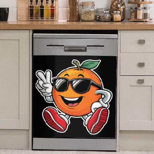 Funny Orange Fruit Relaxing Dish Washer Covers