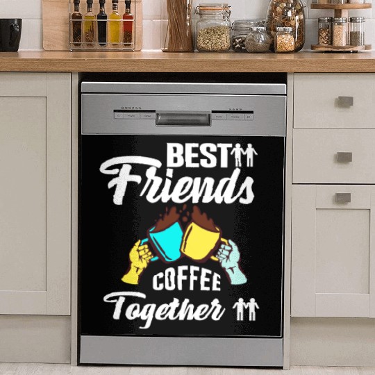 Best Friend Coffee Together - Friendship Day Dish Washer Covers