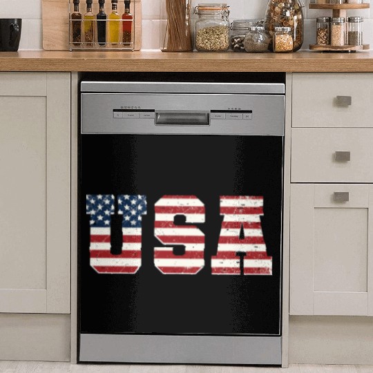 USA Patriotic American Flag Men Women Kids Dish Washer Covers