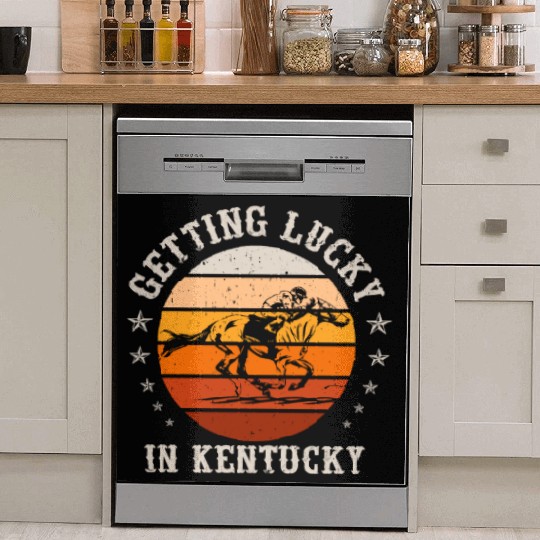 Getting Lucky In Kentucky Horse Racing Dish Washer Covers