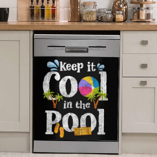 Pool Party Diving Vacation Swimming Trunks Dish Washer Covers