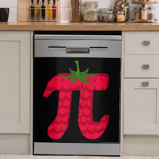 Raspberry Funny Pi Day Pie Math Lover Student Dish Washer Covers
