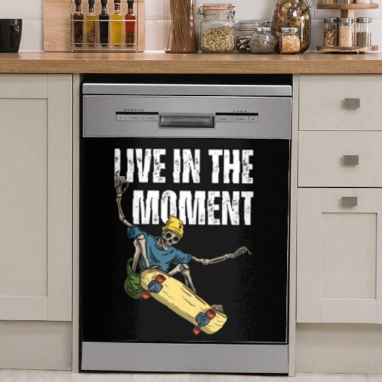 Skater's Live in the Moment Inspiration Dish Washer Covers