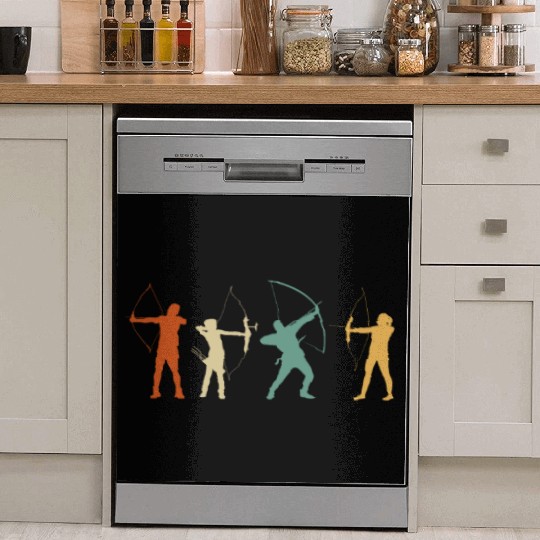 Retro Archery Dish Washer Covers