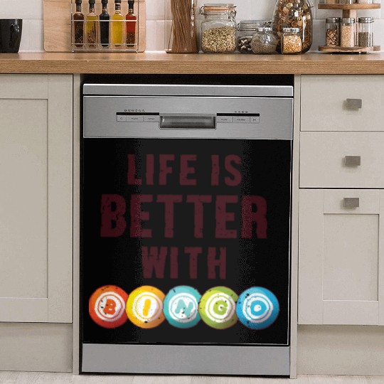 Life is Better with a Bingo Daubers Professional Dish Washer Covers