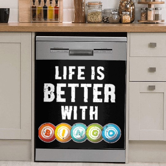 Life is Better with a Bingo Daubers Professional Dish Washer Covers