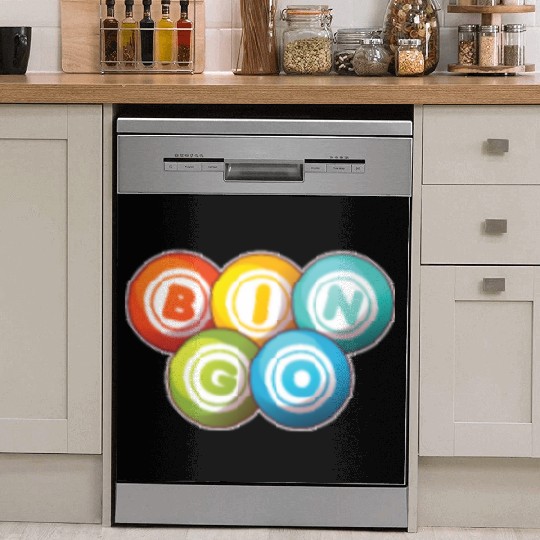 Bingo Logo Emblem Caller Daubers Professional Dish Washer Covers