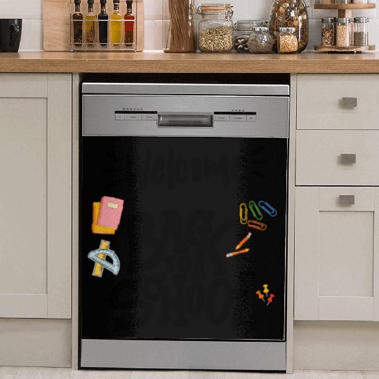 Welcome Back to School Dish Washer Covers