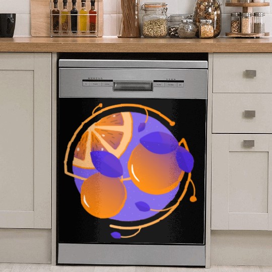 Orange Fruit Dish Washer Covers