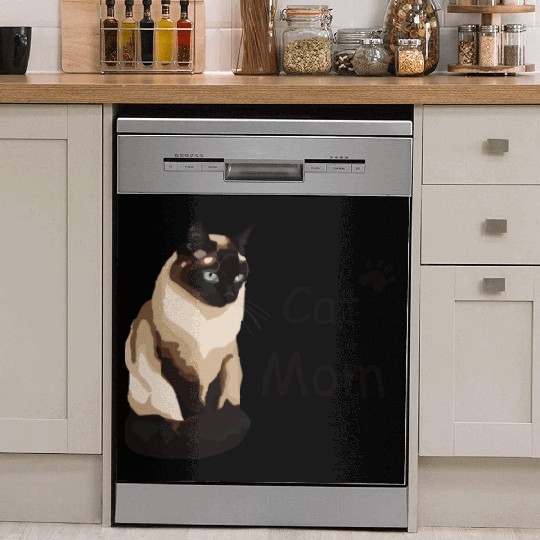 Cat mom Dish Washer Covers