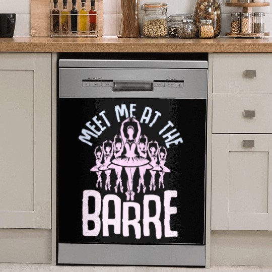 Meet Me At The Barre Ballerina Ballet Dish Washer Covers
