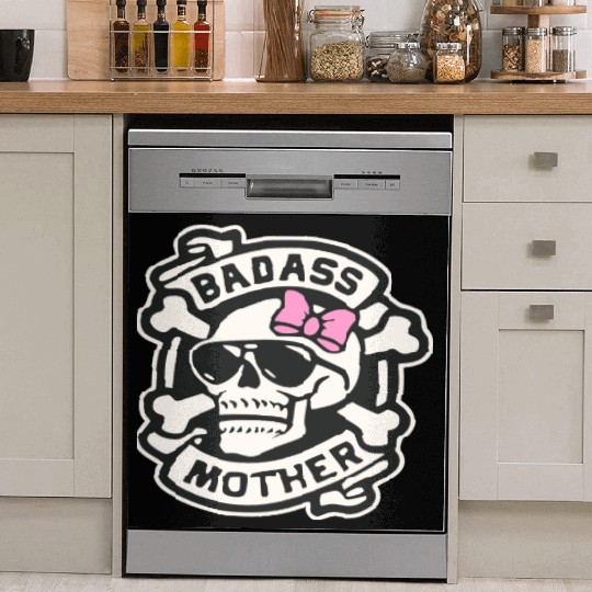 Badass Mother Skull LIKE US ON FACEBOOK # Dish Washer Covers