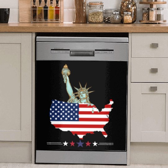 Comfort Colors USA Flag Dish Washer Covers, 4th of July Dish Washer Covers,