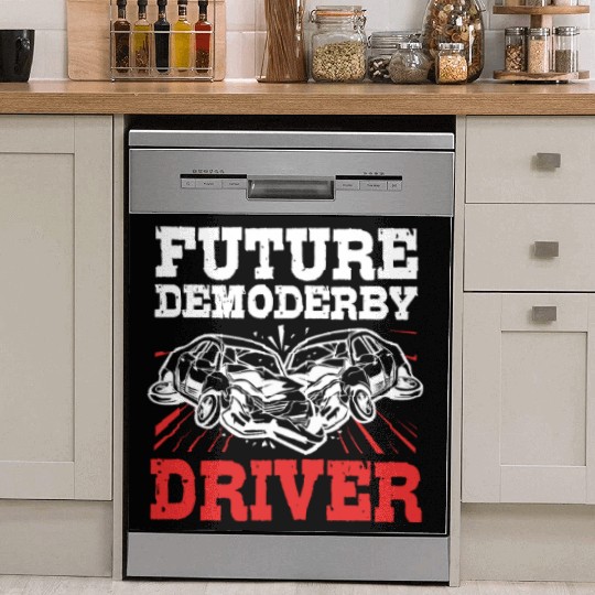 Demolition Derby Race Car Future Demo Derby Driver Dish Washer Covers