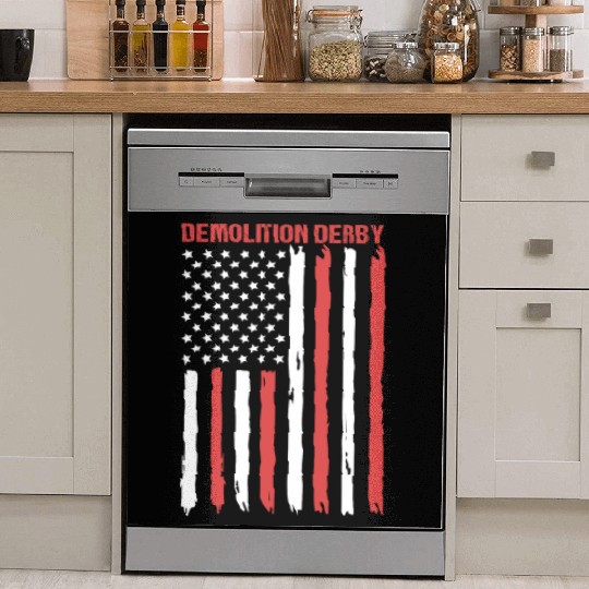 4th Of July US Flag Demolition Derby Demo Derby Dish Washer Covers