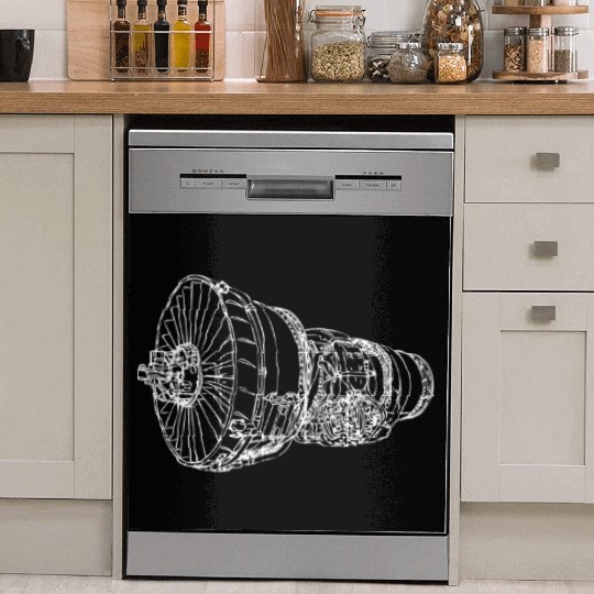 Aircraft Jet Engine Airplane Dish Washer Covers