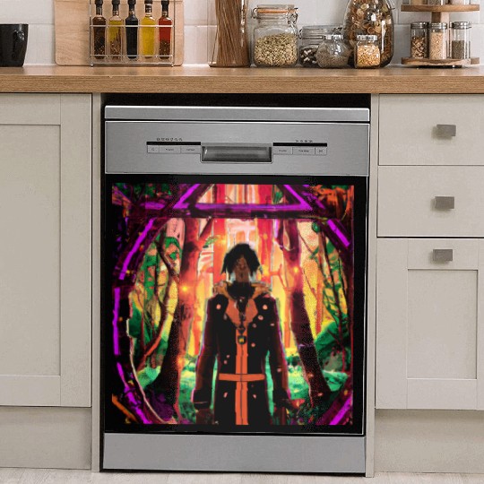 Mystical Forest Guardian in Vibrant Colors Dish Washer Covers